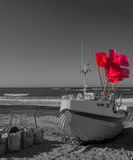 1. maj, røde flag på fikerbåd